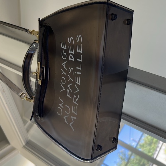 Plastic clear brown Crossbody/ Handbag NWT - Picture 10 of 11